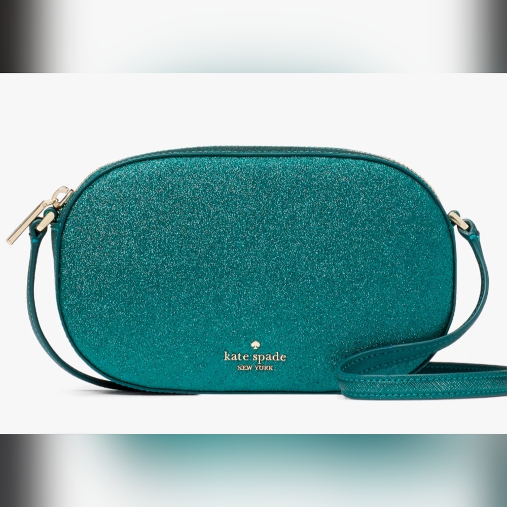 kate spade Teal Glitter Crossbody Bag